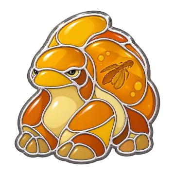 Amberling, a Uncommon Ground creature pin