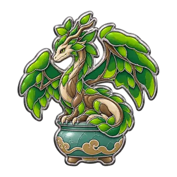 Bonsaidrake, a Rare Dragon creature pin