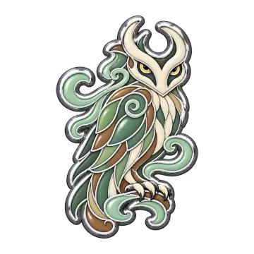 Echoowl, a Uncommon Air creature pin