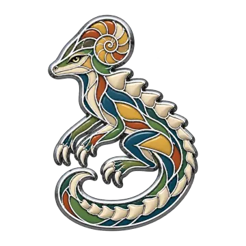 Fossilisk, a Rare Ground creature pin