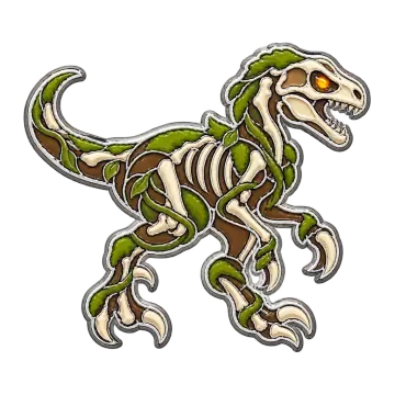 Fossilraptor, a Uncommon Ground creature pin