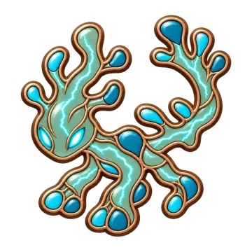Fulgurite, a Common Electric creature pin