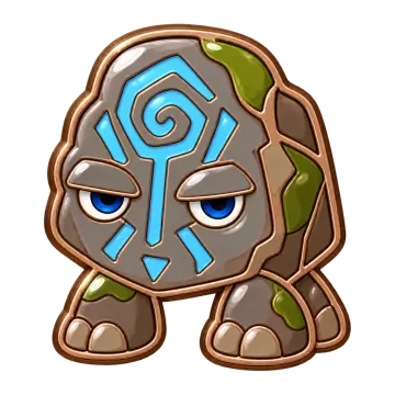 Glyphling, a Common Ground creature pin