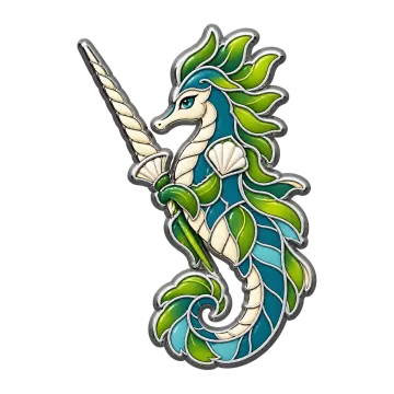 Kelpknight, a Rare Water creature pin