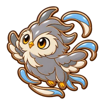 Loftpuff, a Common Air creature pin