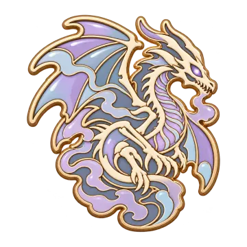 Mistspine, a Epic Dragon creature pin