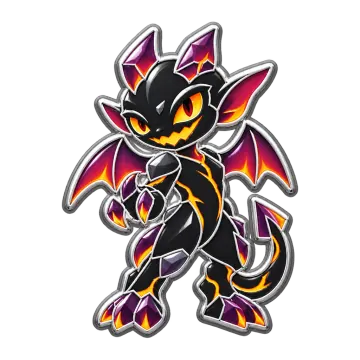 Obsidimp, a Uncommon Fire creature pin