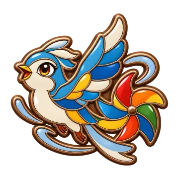 Pinwheep, a Common Air creature pin