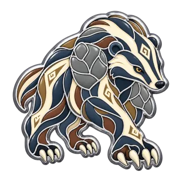 Runebadger, a Rare Ground creature pin