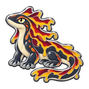 Salamantle, a Uncommon Fire creature pin