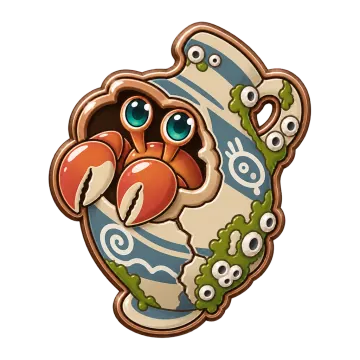 Urnhermit, a Common Water creature pin