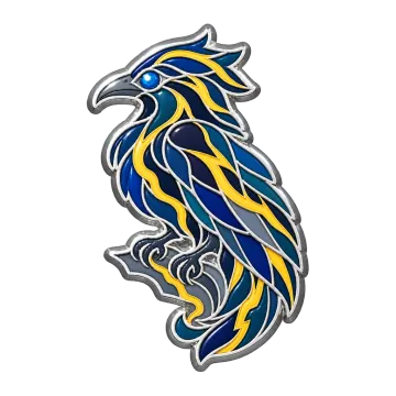 Voltraven, a Rare Electric creature pin
