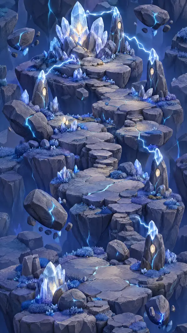 Thunderglass Basin, painted map